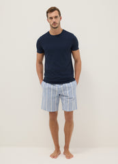 OVS Pure Cotton Multicoloured Striped Pyjama Shorts Regular Fit