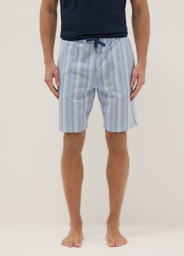 OVS Pure Cotton Multicoloured Striped Pyjama Shorts Regular Fit