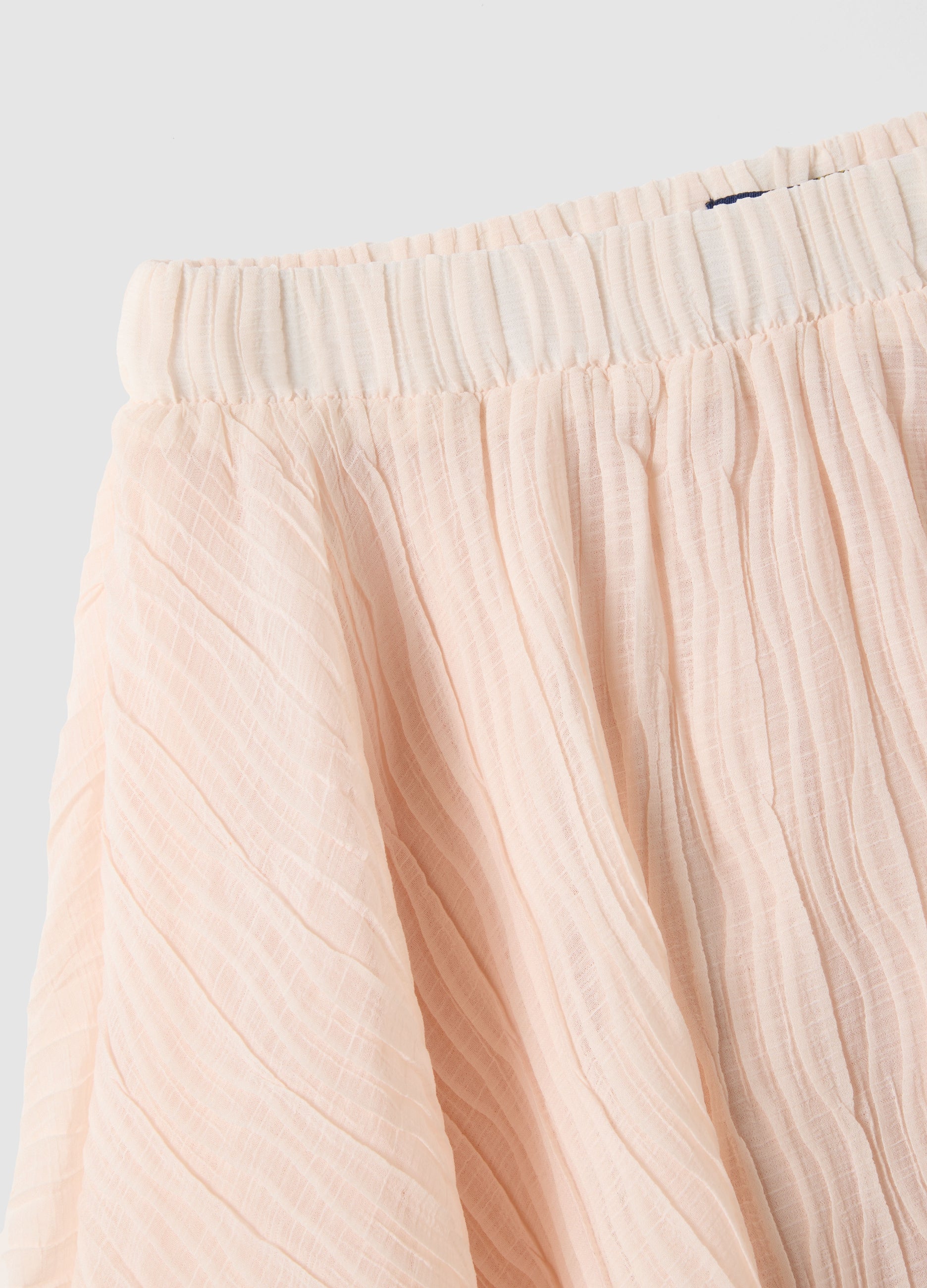 Ovs Pink Pleated Skirt For Girls With Elastic Waist