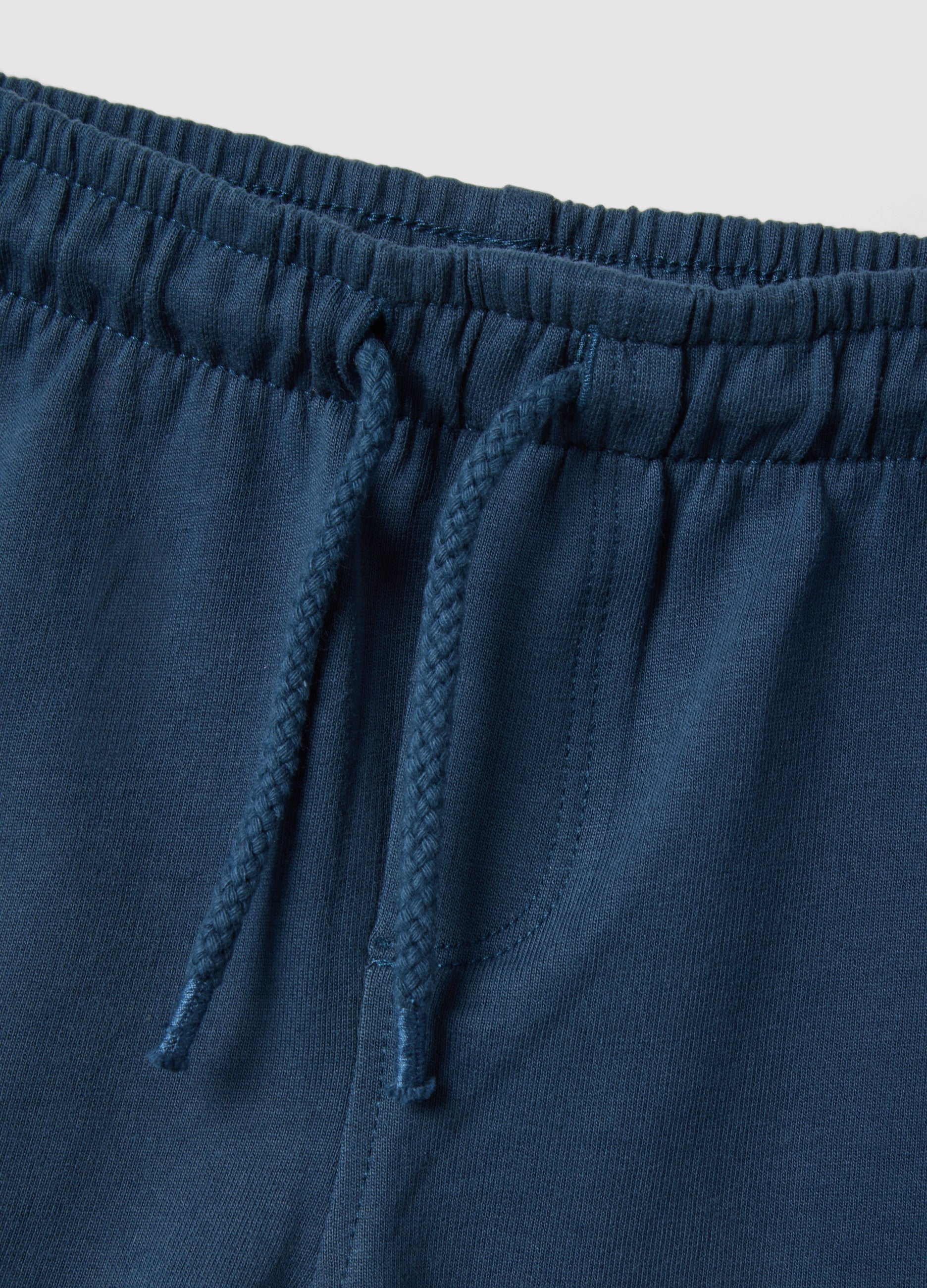 Ovs Blue Pure Cotton Regular Fit Shorts For Babies