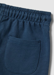 Ovs Blue Pure Cotton Regular Fit Shorts For Babies