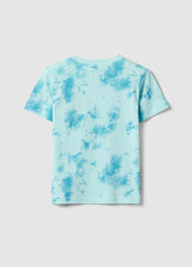 Ovs Children'S Blue Tie-Dye Pure Cotton T-Shirt Regular Fit