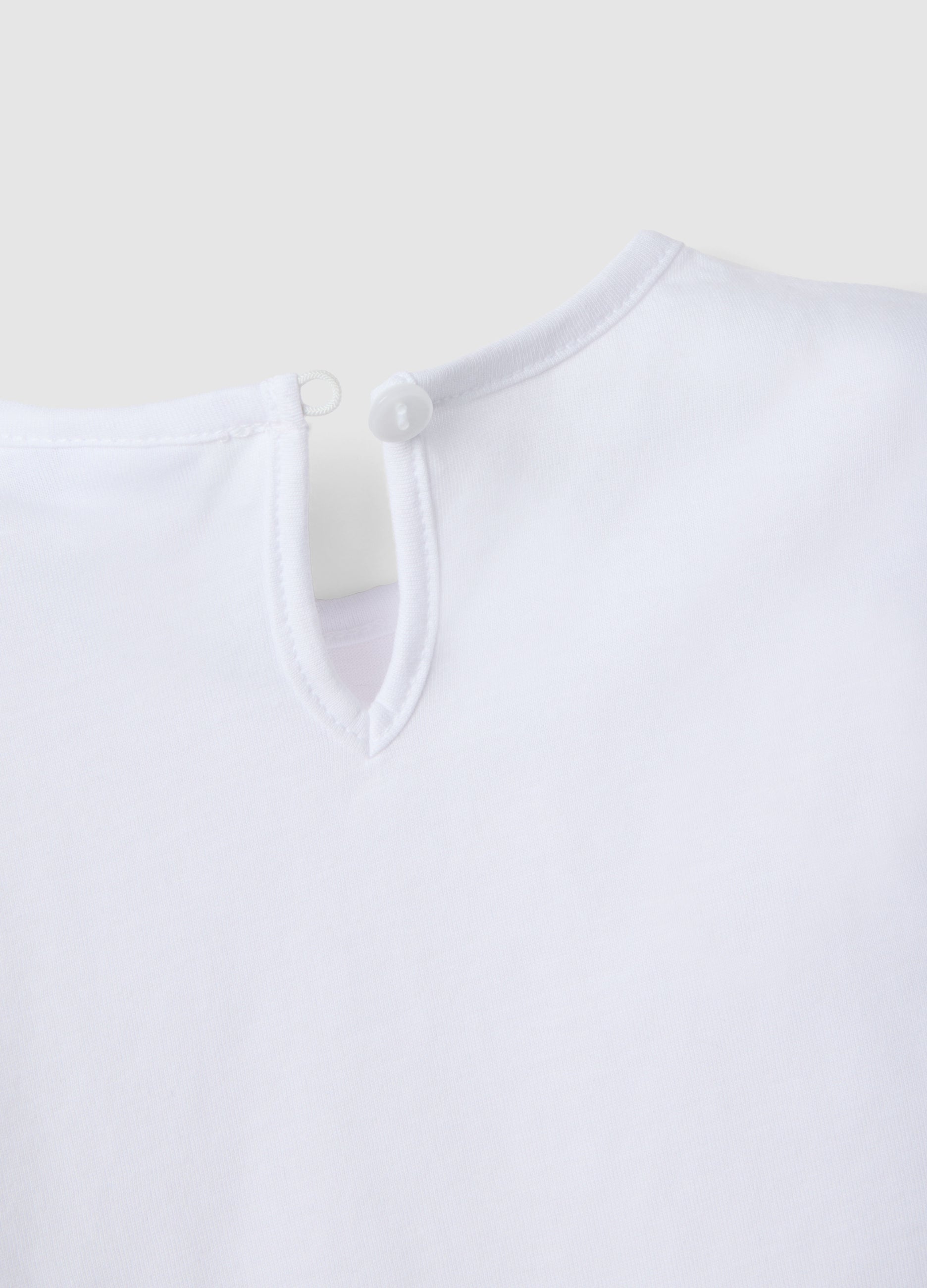 Ovs White Pure Cotton T-Shirt For Girls Regular Fit With Unicorn