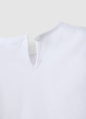 Ovs White Pure Cotton T-Shirt For Girls Regular Fit With Unicorn