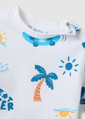 Ovs Multicolor Pure Cotton Children'S Regular Fit T-Shirt With Prints