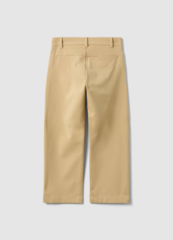 Ovs Children'S Beige Stretch Cotton Chino Trousers Regular Fit