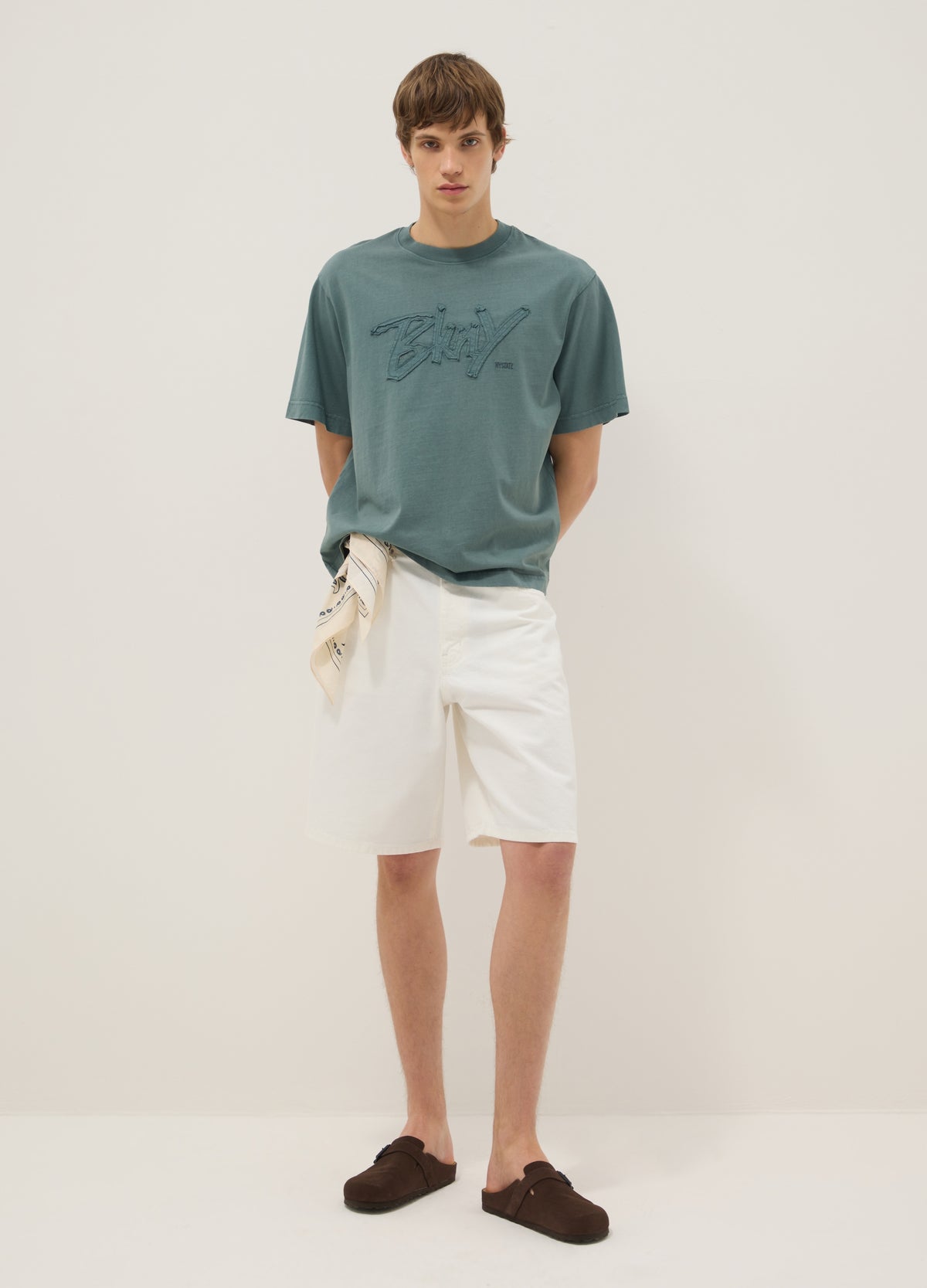 OVS Baggy White Cotton Shorts