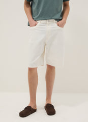OVS Baggy White Cotton Shorts