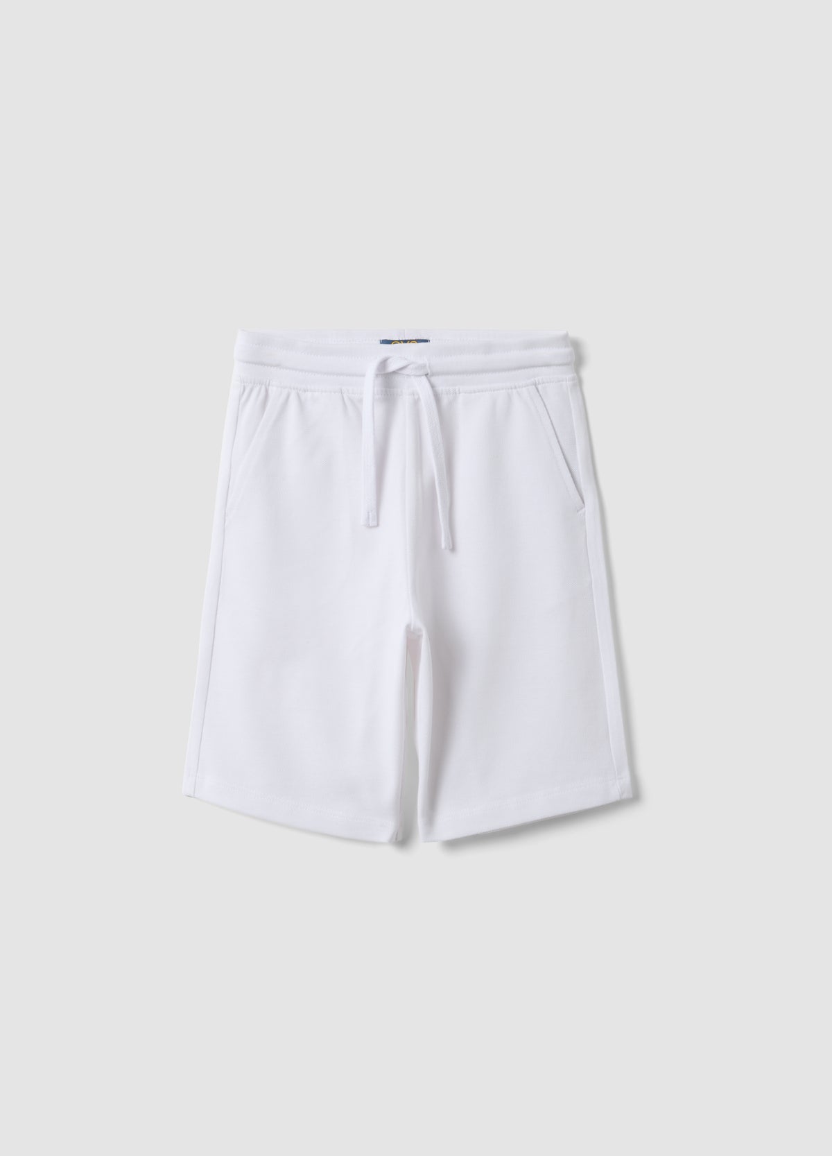 OVS White Pure Cotton Regular Fit Kids Shorts