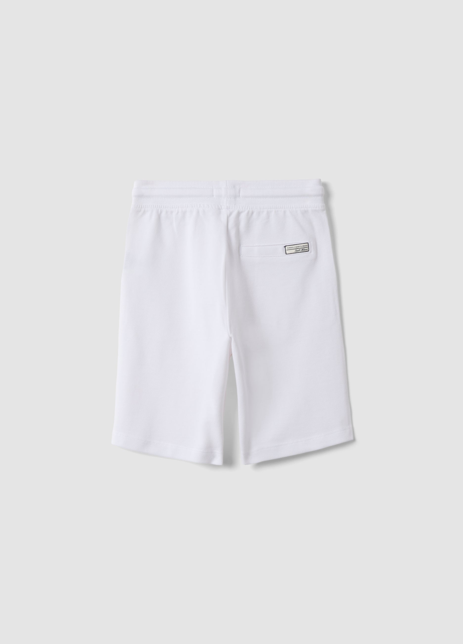 OVS White Pure Cotton Regular Fit Kids Shorts