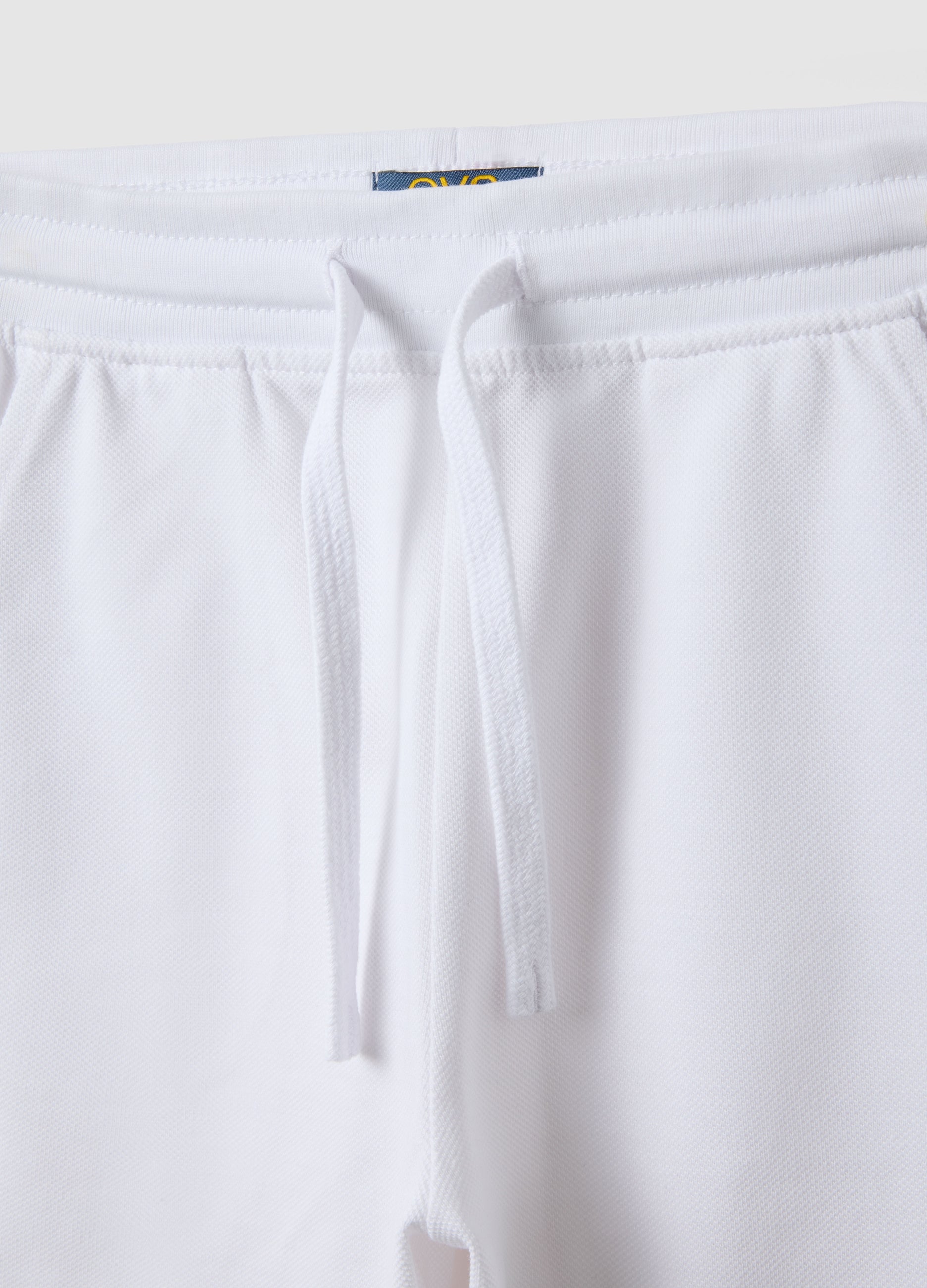 OVS White Pure Cotton Regular Fit Kids Shorts