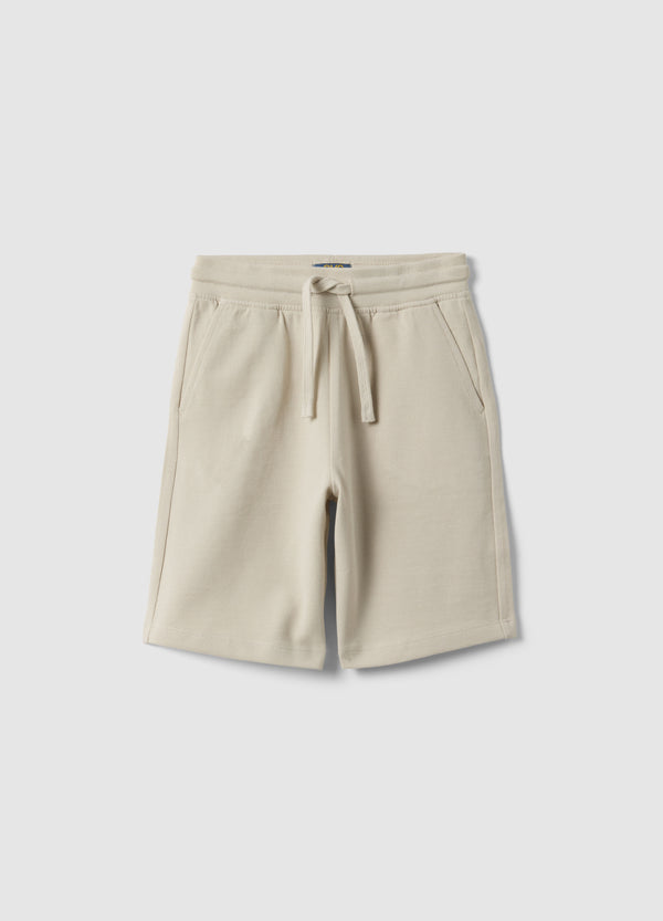 OVS Beige Pure Cotton Shorts For Kids Regular Fit