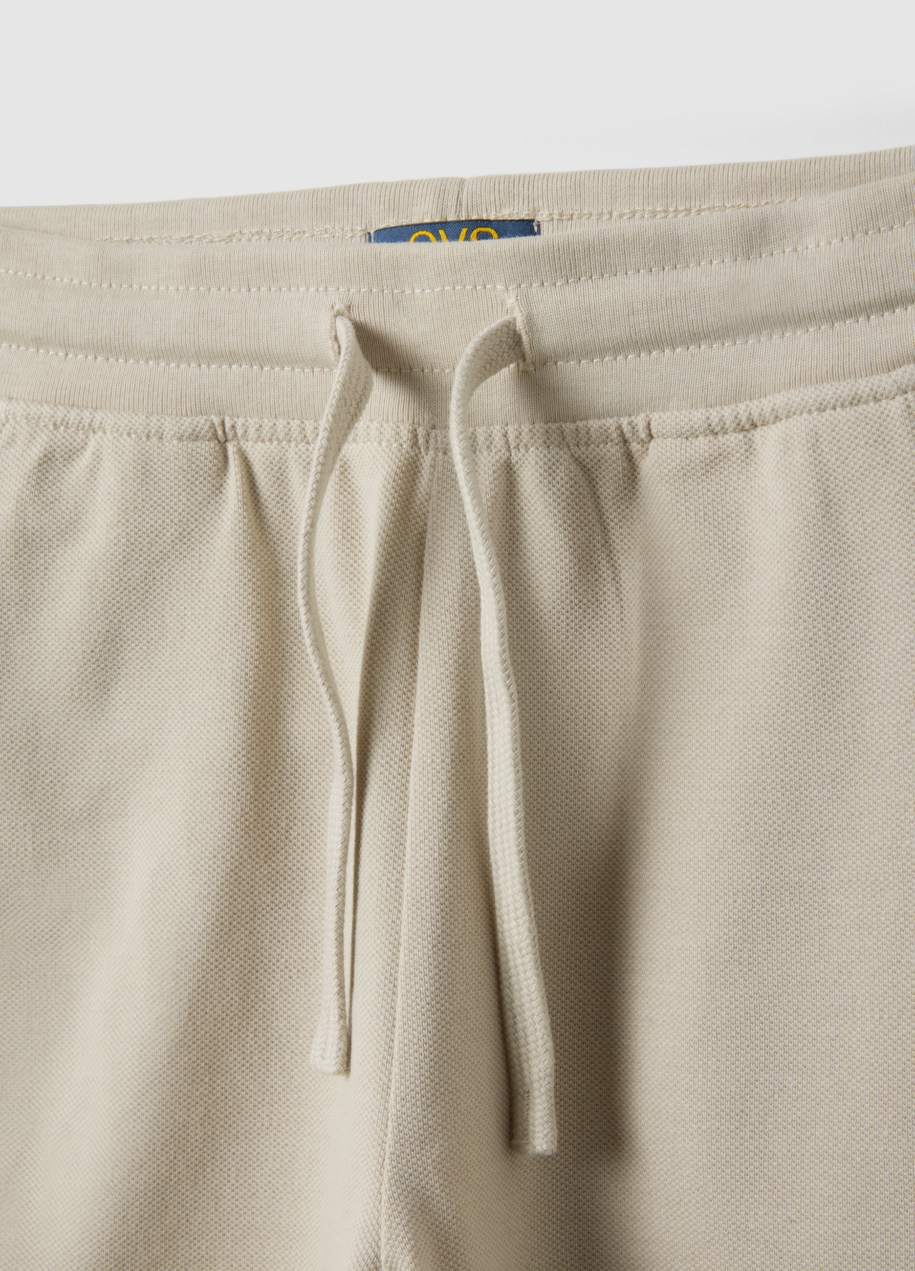 OVS Beige Pure Cotton Shorts For Kids Regular Fit