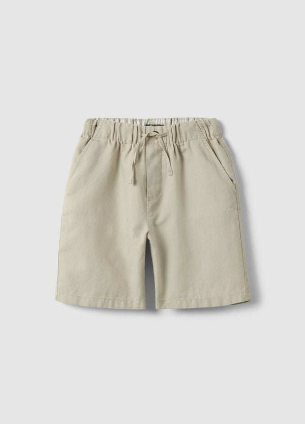 OVS Beige Linen Blend Oversized Fit Children'S Shorts