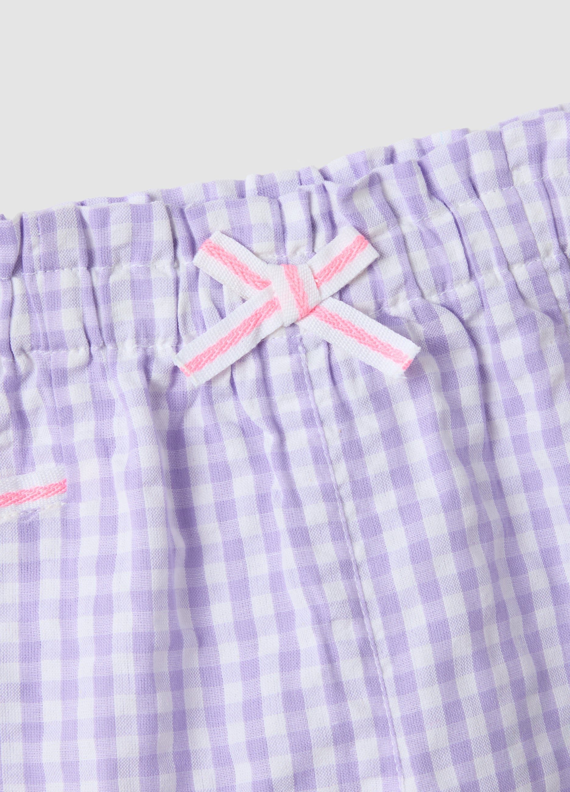 OVS Purple Cotton Shorts