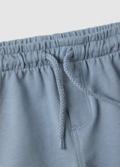 OVS Sky Blue Pure Cotton Shorts For Boys With Regular Fit And Car Design