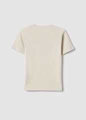 OVS Beige Regular Fit Pure Cotton T-Shirt For Children With Print