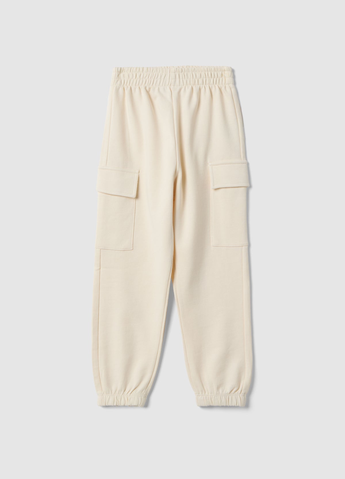 OVS Beige Pure Cotton Regular Fit Girls' Cargo Trousers