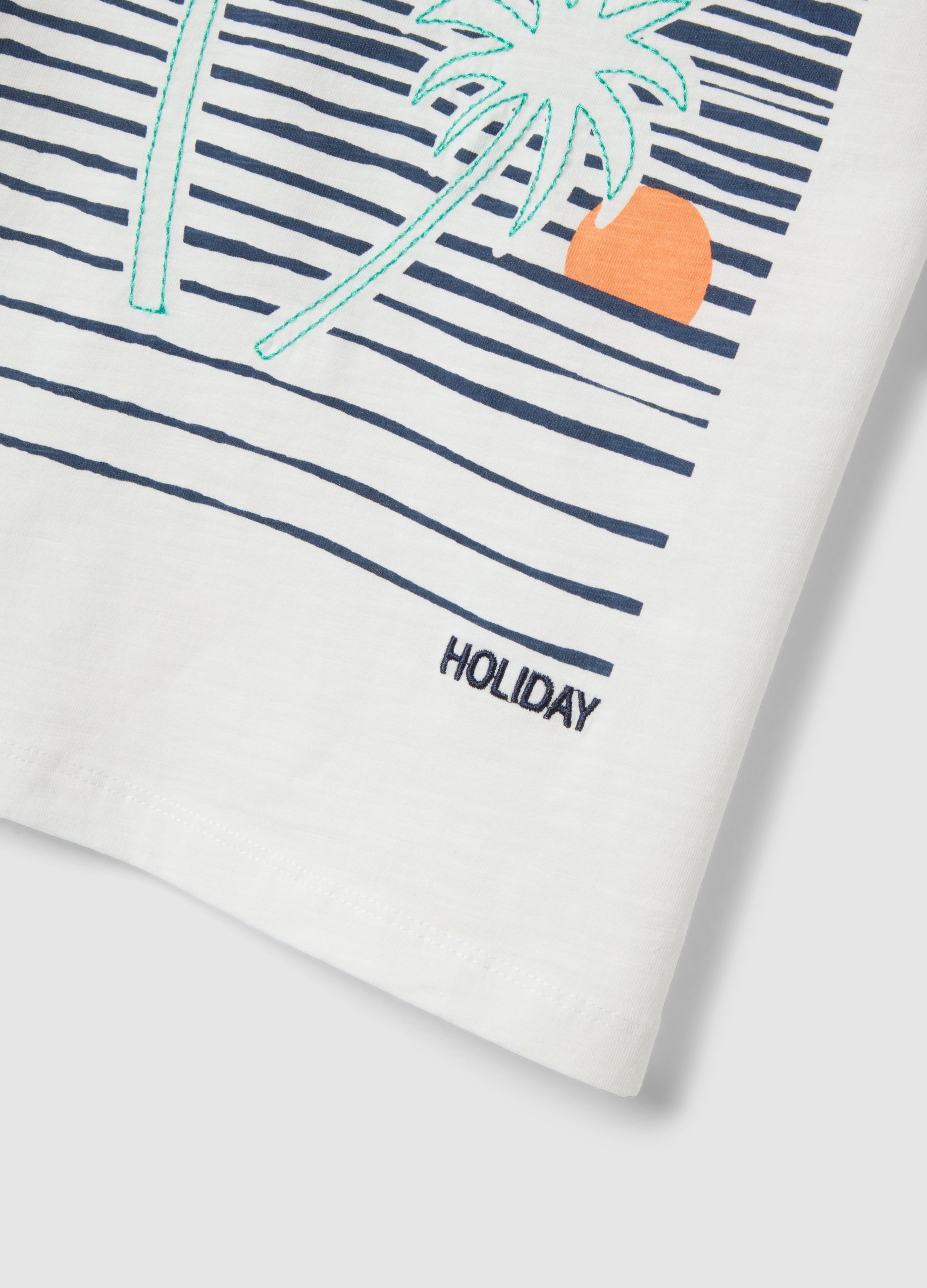 OVS White Pure Cotton Regular Fit Kids T-Shirt With Print