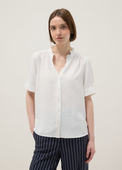 OVS White Short Sleeve Pure Cotton Shirt Regular Fit