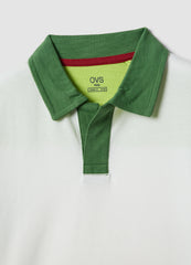 OVS Boys’ Multicolour Pure Cotton Polo Shirt, Oversized Fit