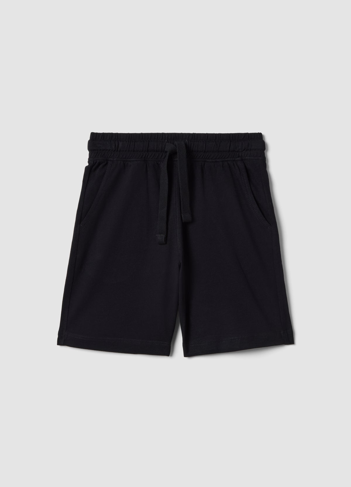 OVS Boys’ Black 100% Cotton Regular-Fit Shorts