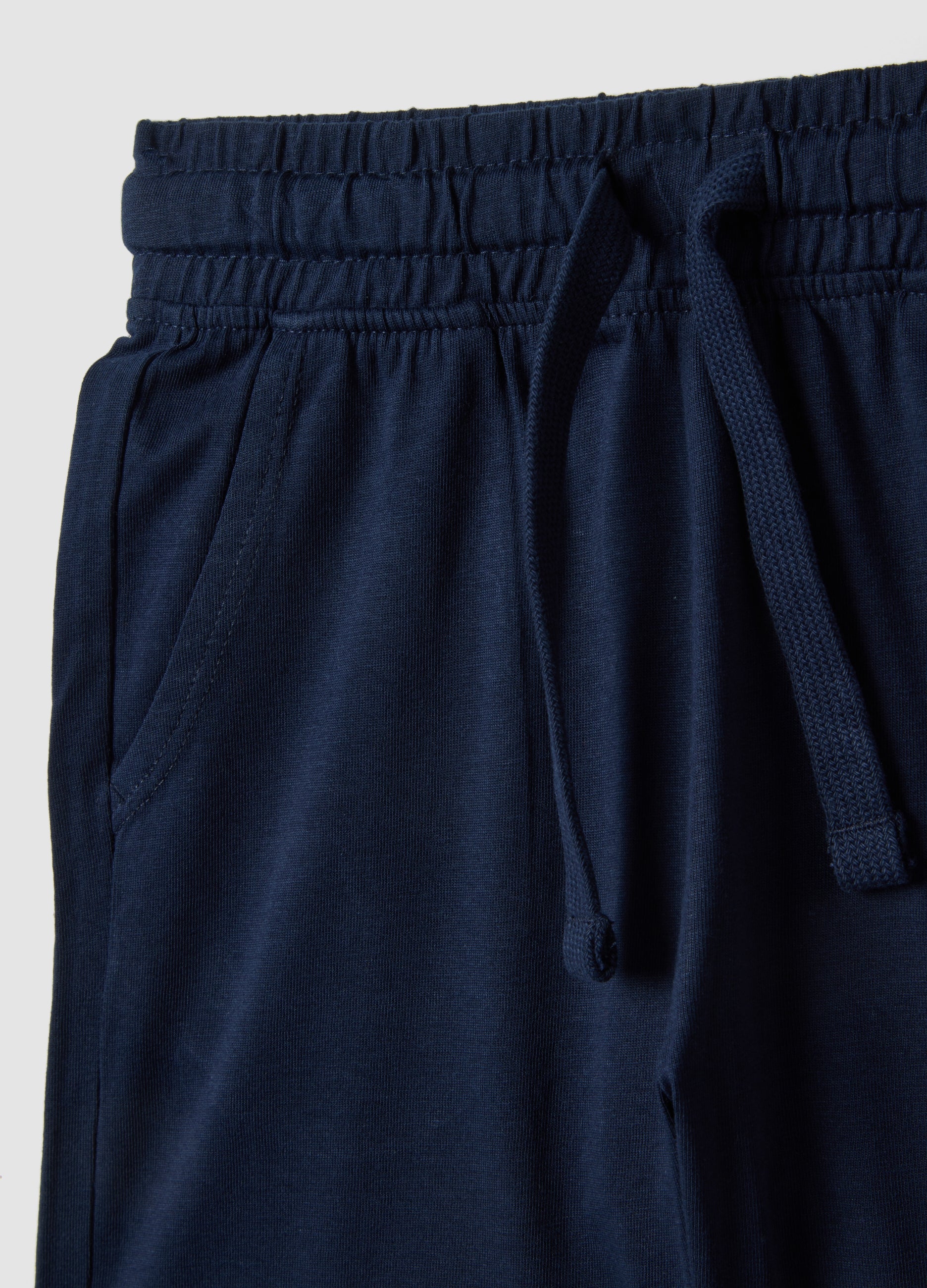 OVS Boys' Blue 100% Cotton Shorts, Regular Fit
