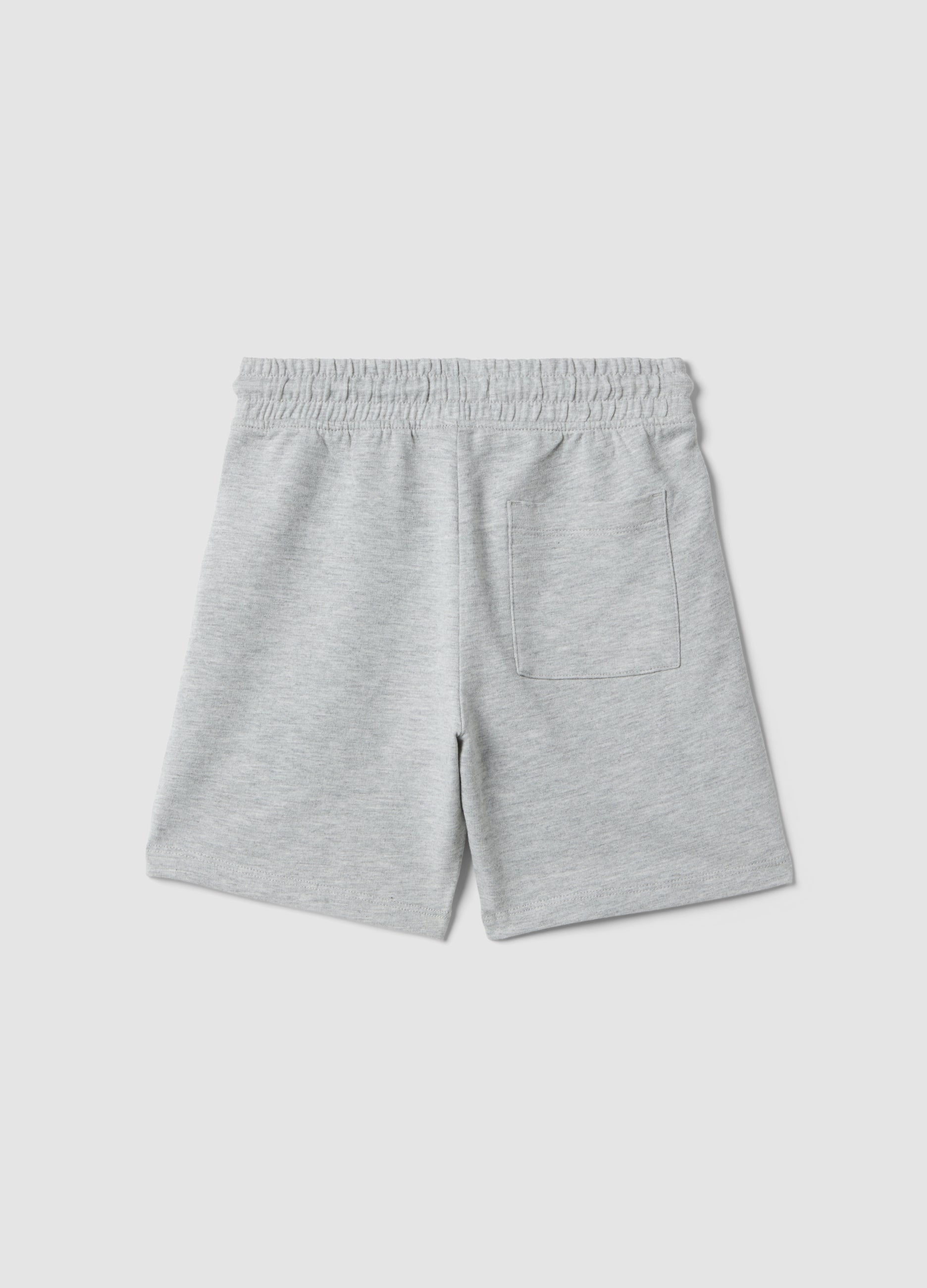 OVS Grey Pure Cotton Kids’ Shorts, Regular Fit