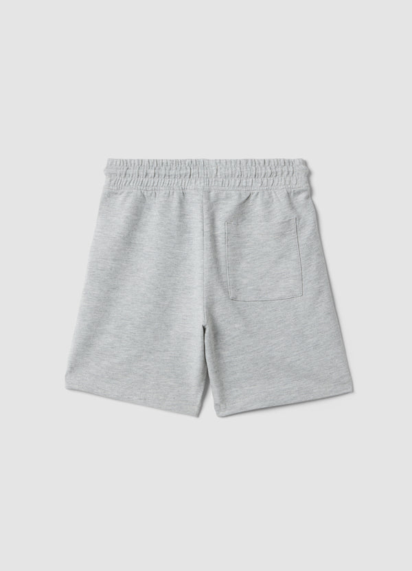 OVS Grey Pure Cotton Kids’ Shorts, Regular Fit