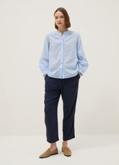 OVS Blue Jogger Trousers In Pure Viscose With Regular Fit