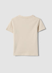 OVS Beige Pure Cotton Kids’ T-Shirt, Regular Fit, With Print