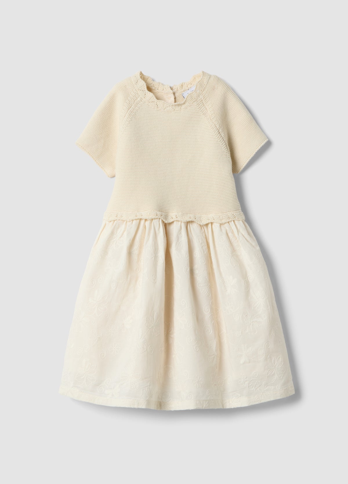 OVS Beige Dress In Pure Cotton With Buttons