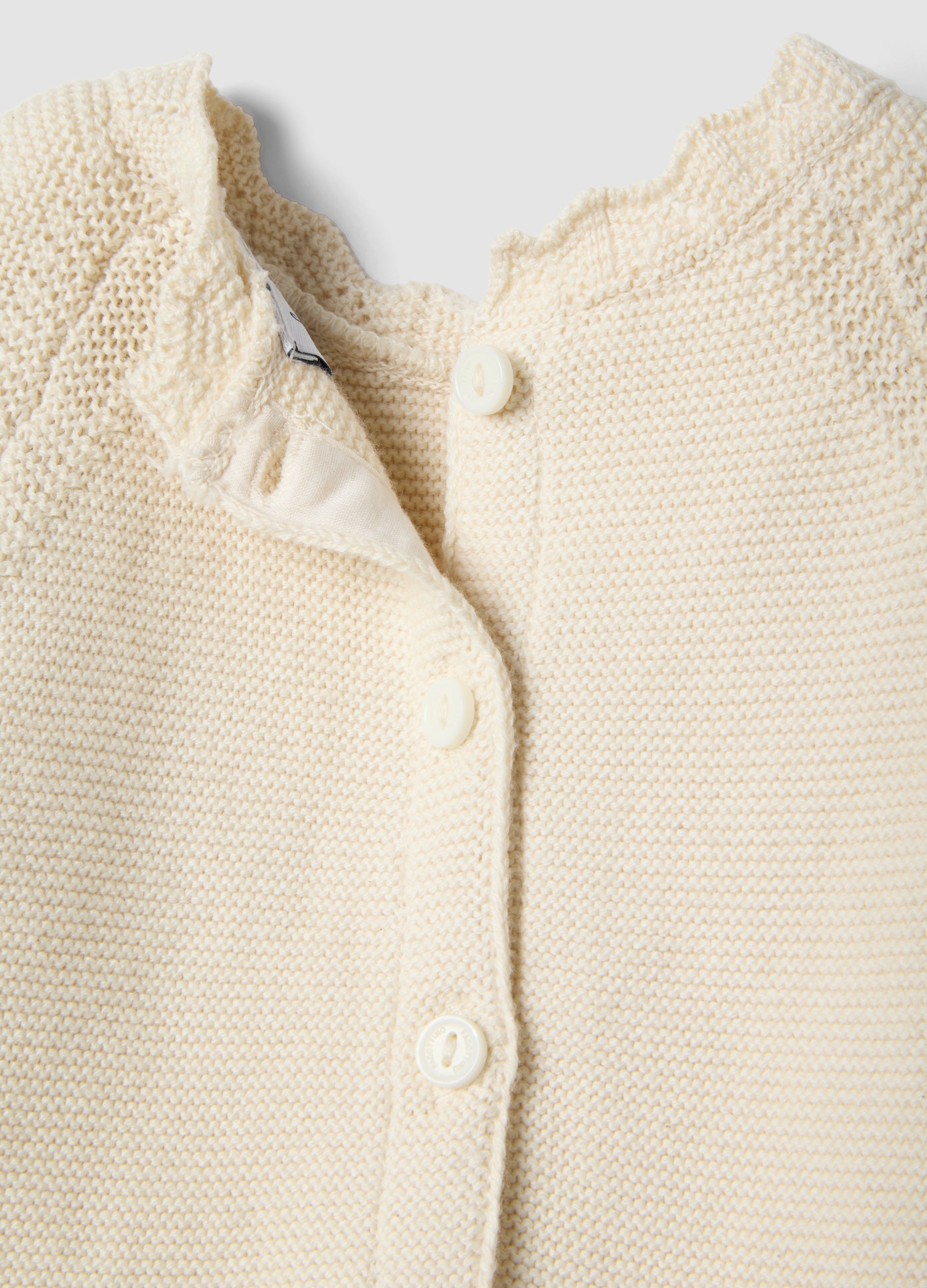 OVS Beige Dress In Pure Cotton With Buttons