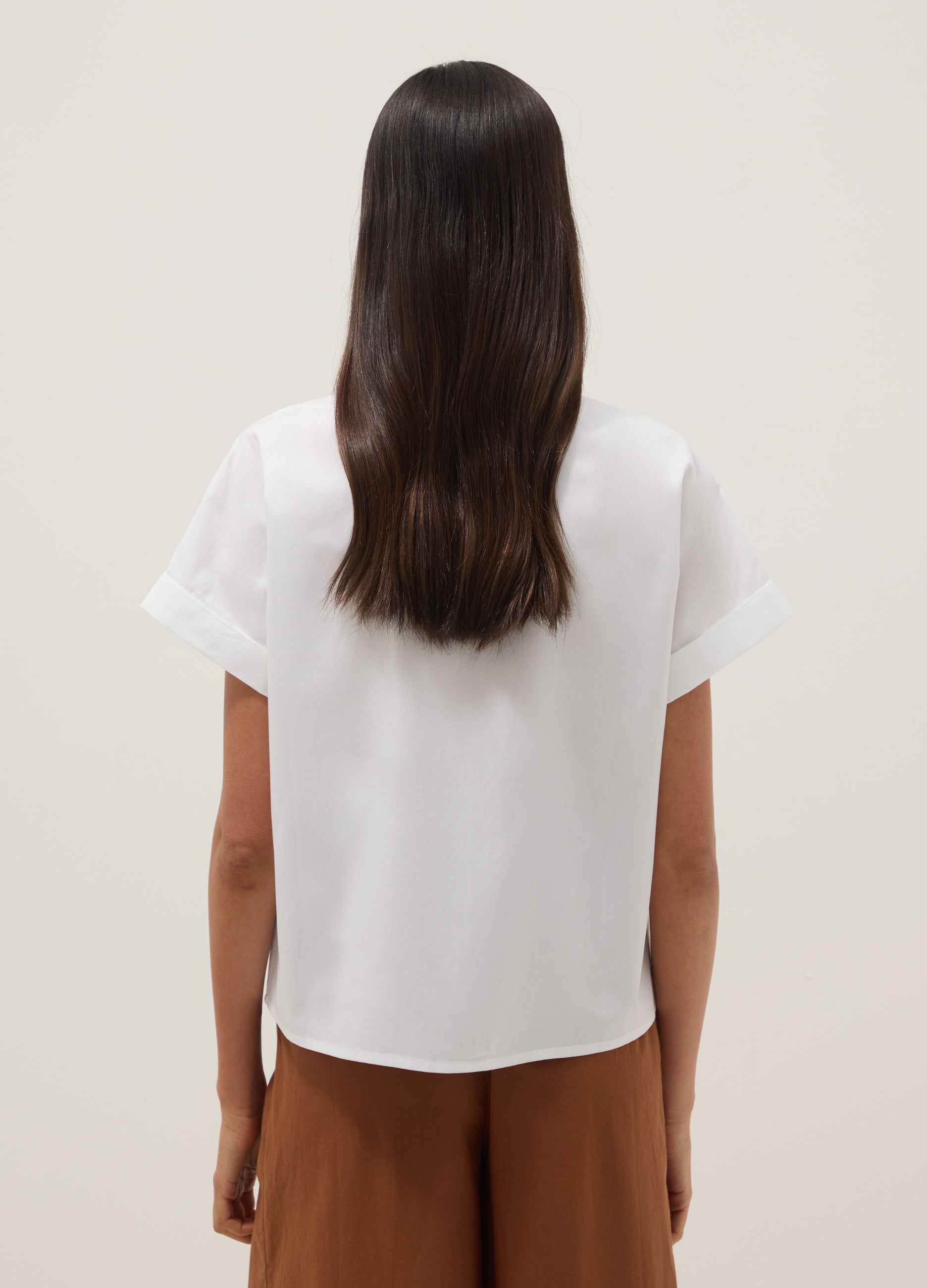 OVS White Pure Cotton Short-Sleeve Regular-Fit Shirt