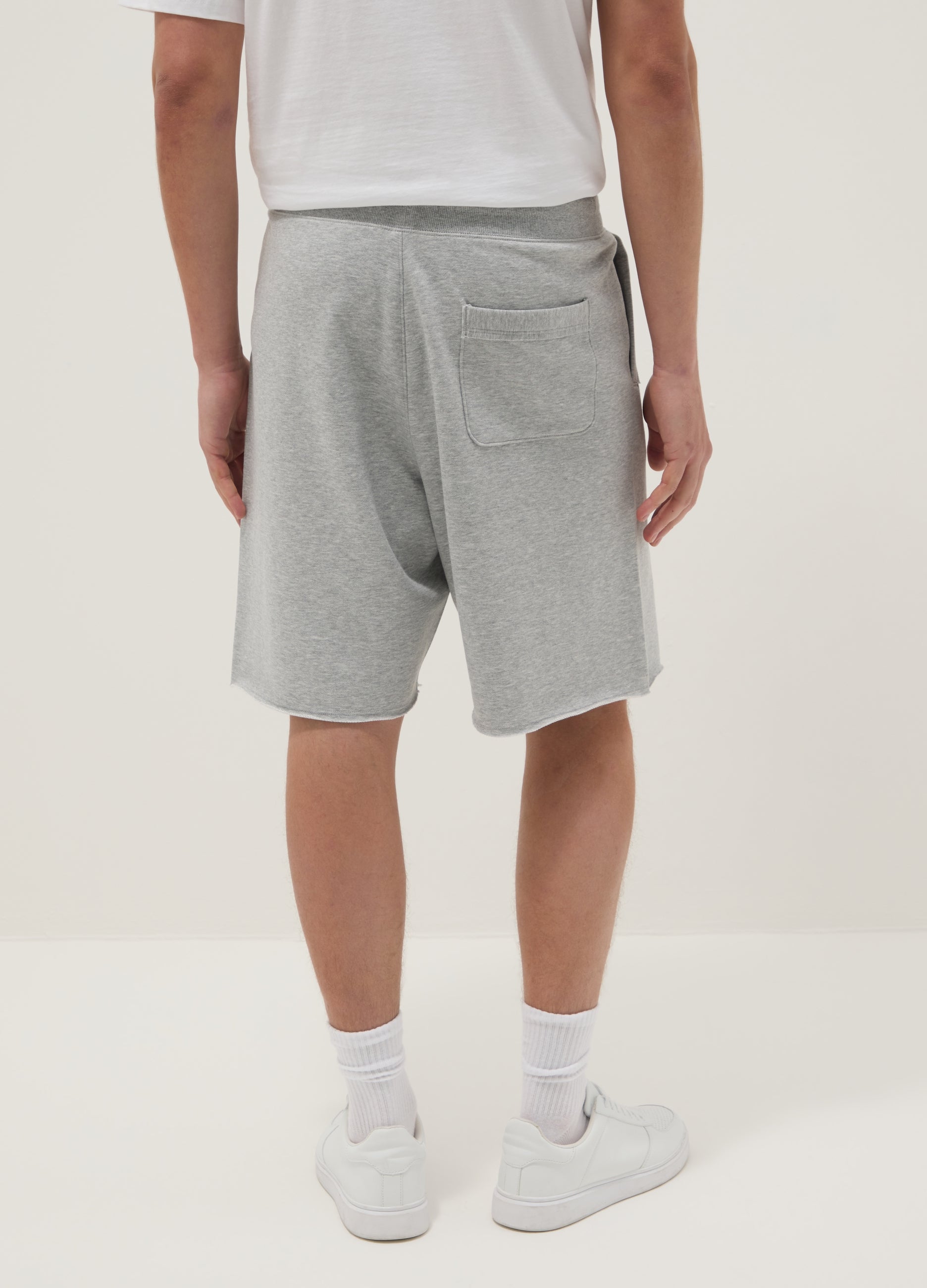 OVS Grey Cotton-Blend Relaxed-Fit Shorts