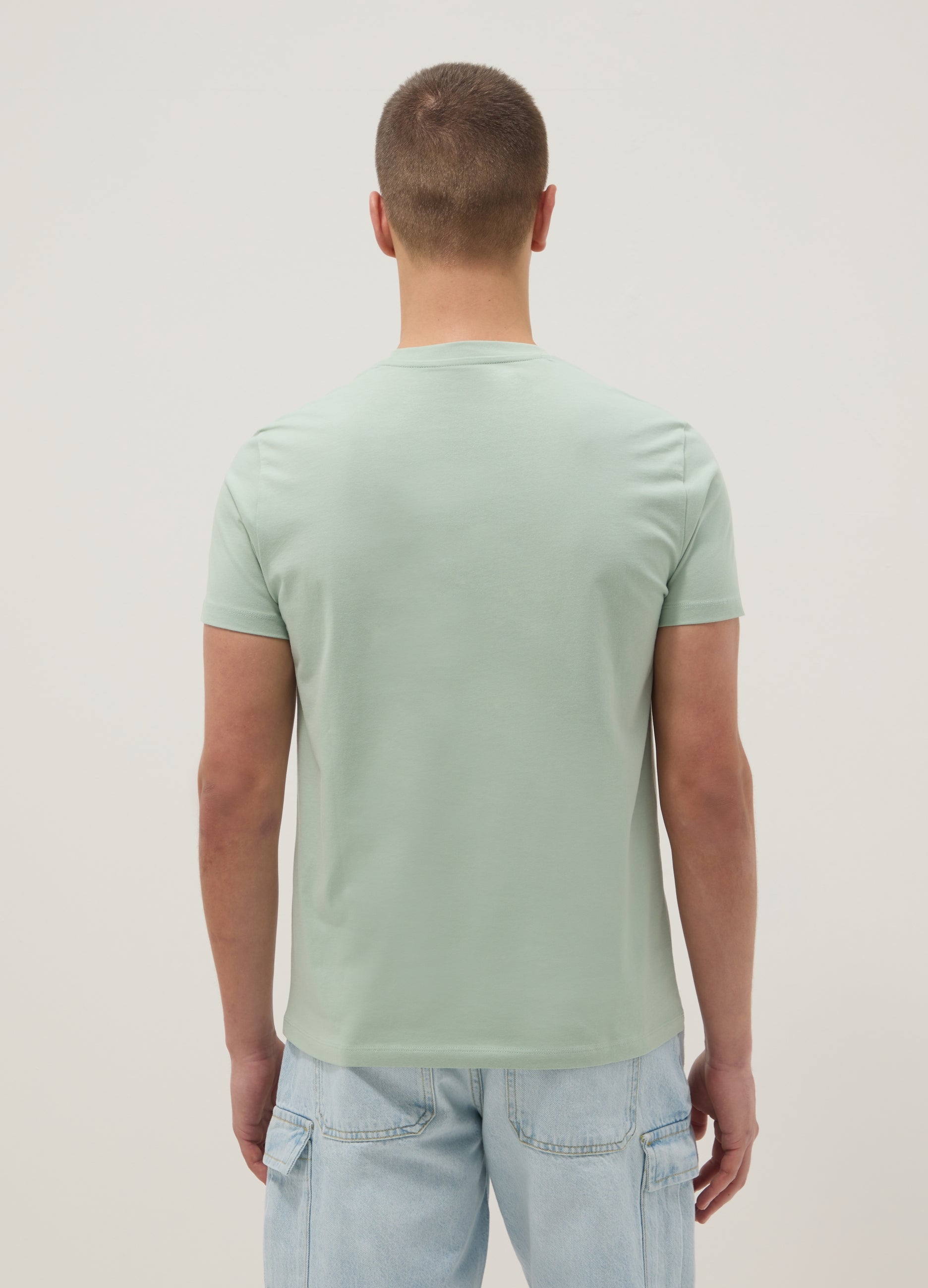 OVS Green Pure Cotton Short-Sleeve T-Shirt