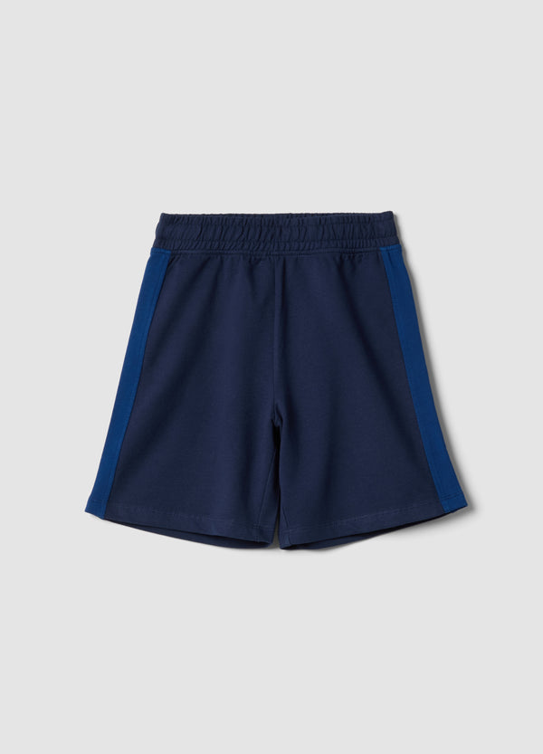 OVS Kids' Regular Fit Pure Cotton Blue Shorts