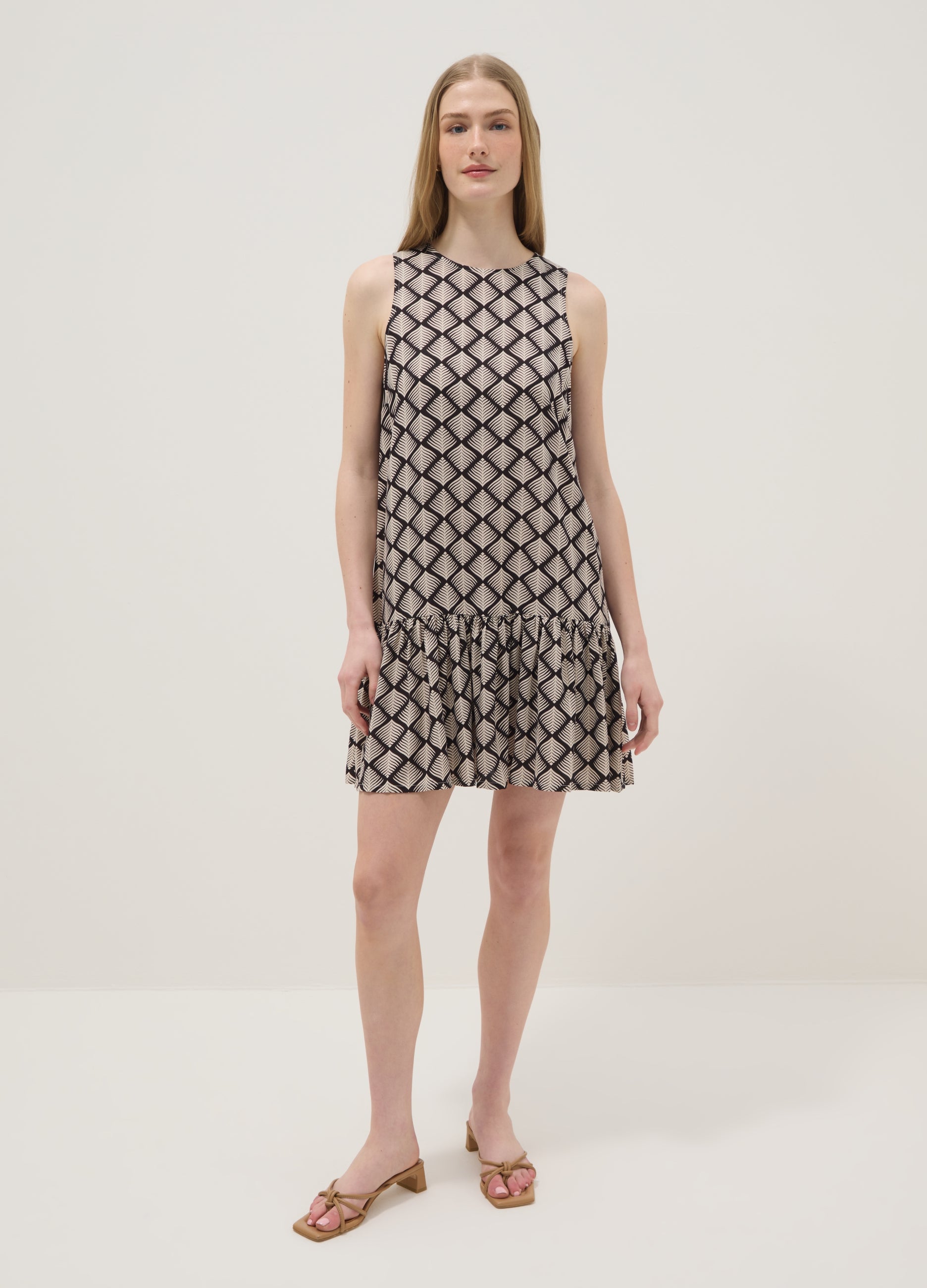 OVS Multicolour Dress With Geometric Pattern