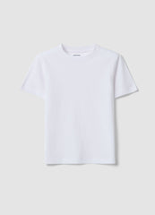 OVS Boys’ White Pure Cotton T-Shirt, Regular Fit