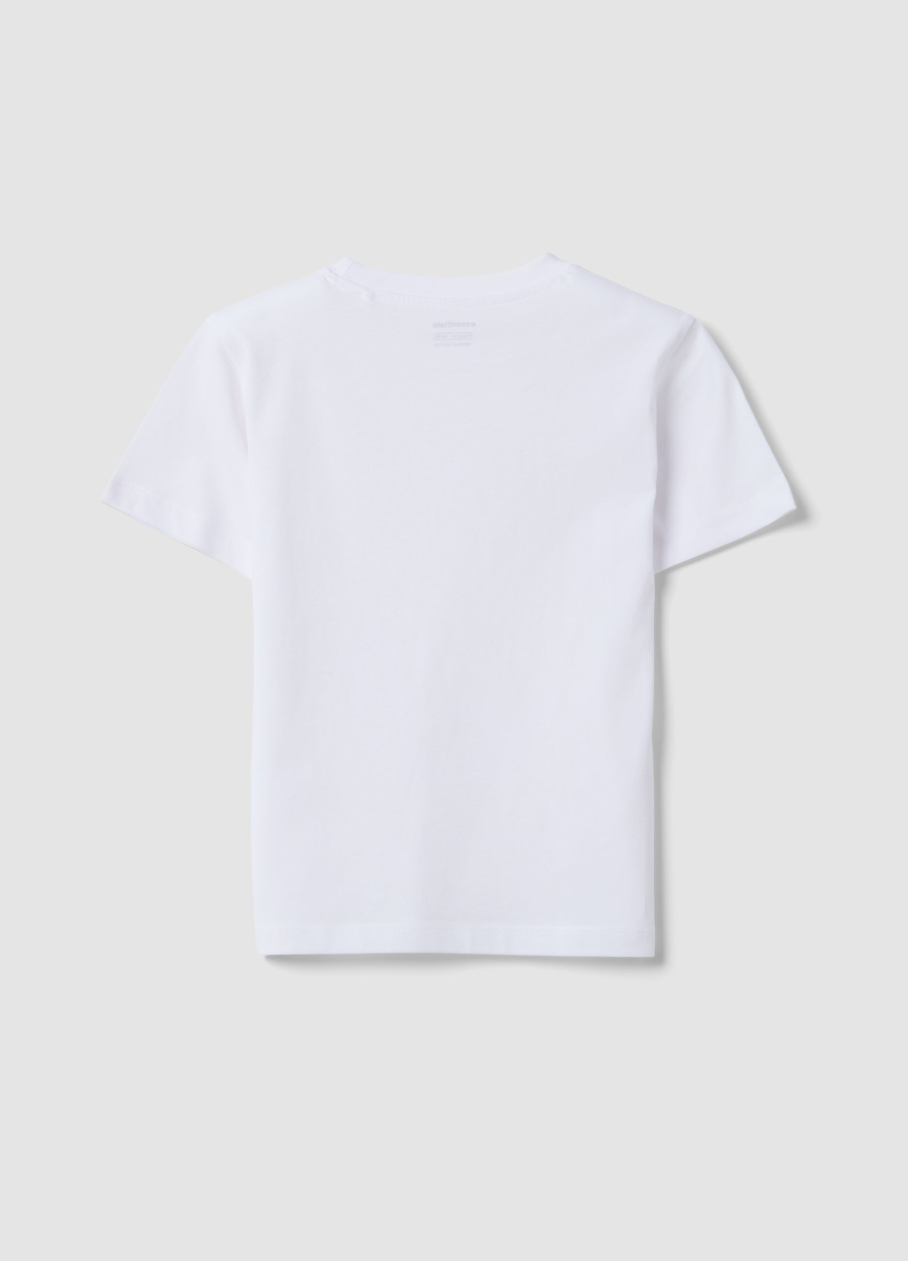 OVS Boys’ White Pure Cotton T-Shirt, Regular Fit