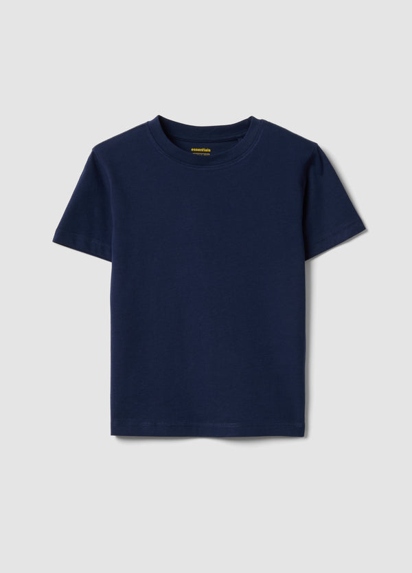 OVS Boys’ Blue Pure Cotton T-Shirt, Regular Fit