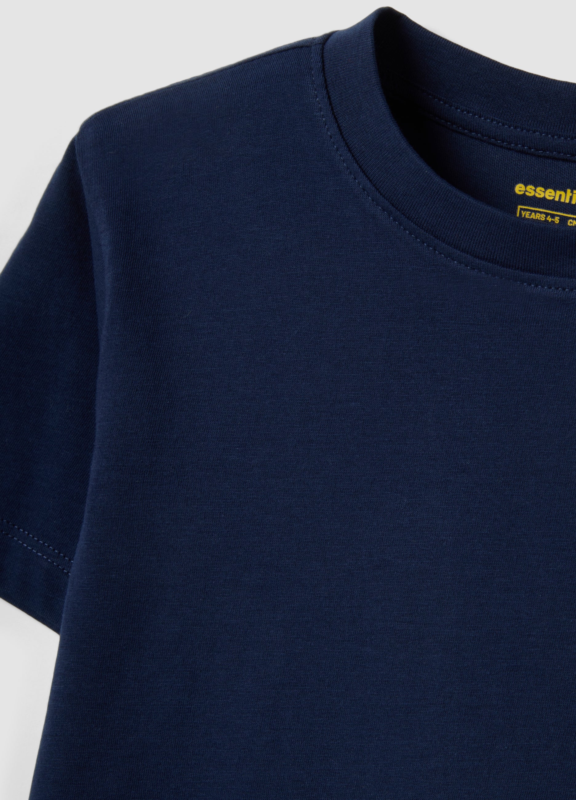 OVS Boys’ Blue Pure Cotton T-Shirt, Regular Fit