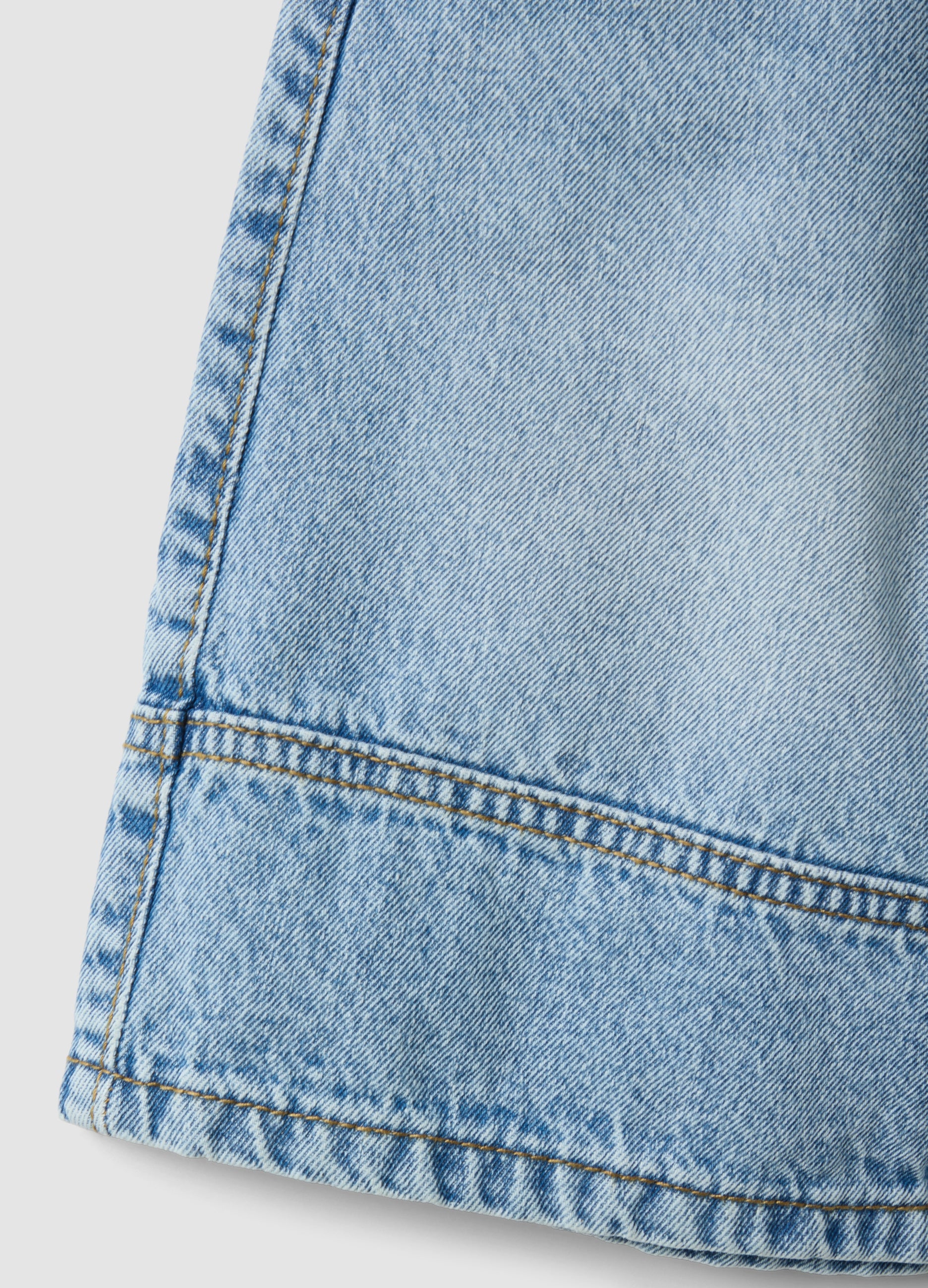 OVS Boys’ Blue Denim Shorts In Pure Cotton, Regular Fit