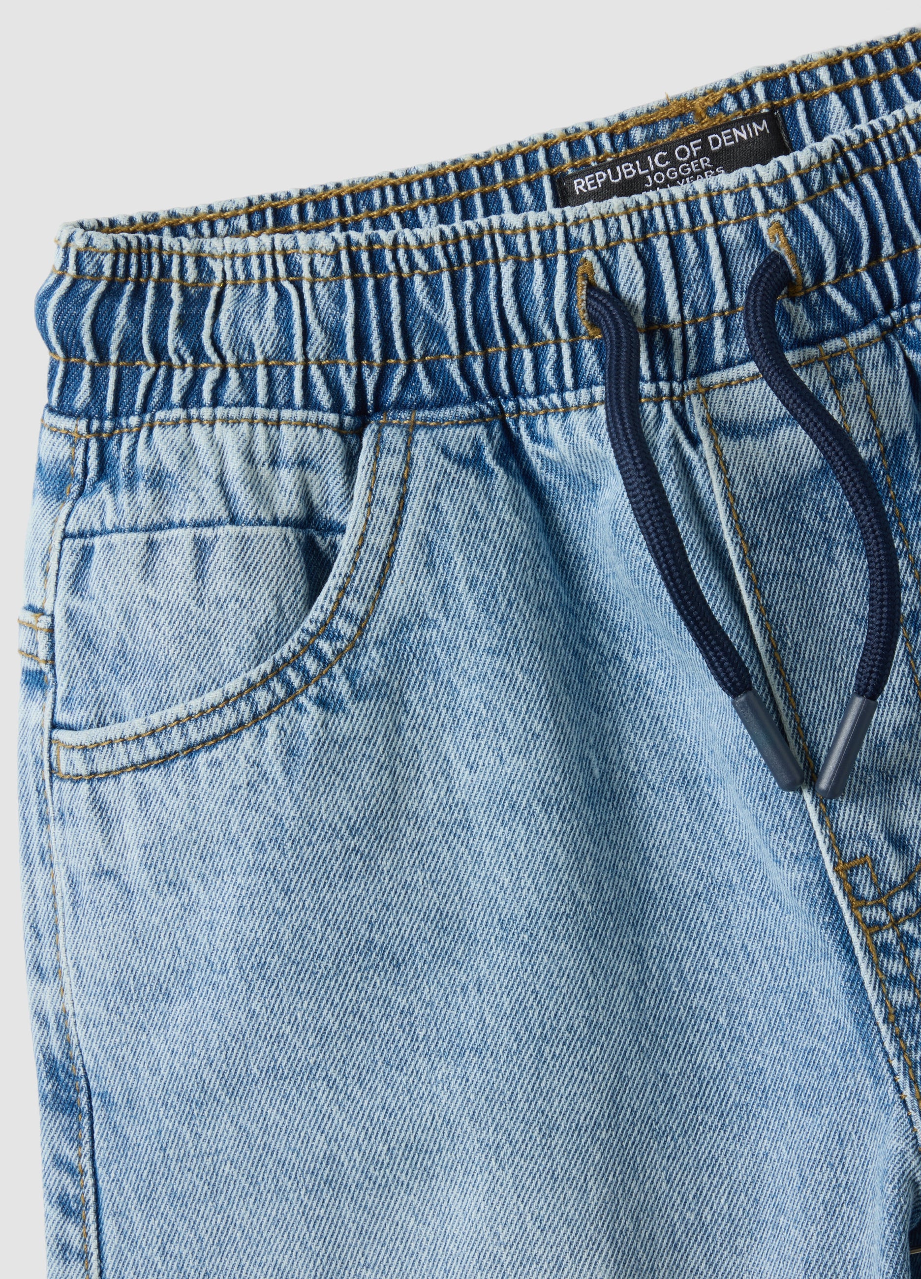 OVS Boys’ Blue Denim Shorts In Pure Cotton, Regular Fit