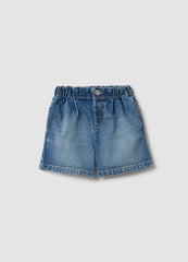 OVS Girls’ Blue Denim Shorts In Pure Cotton, Regular Fit