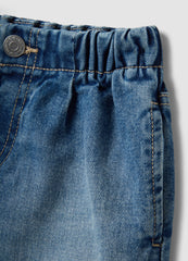 OVS Girls’ Blue Denim Shorts In Pure Cotton, Regular Fit