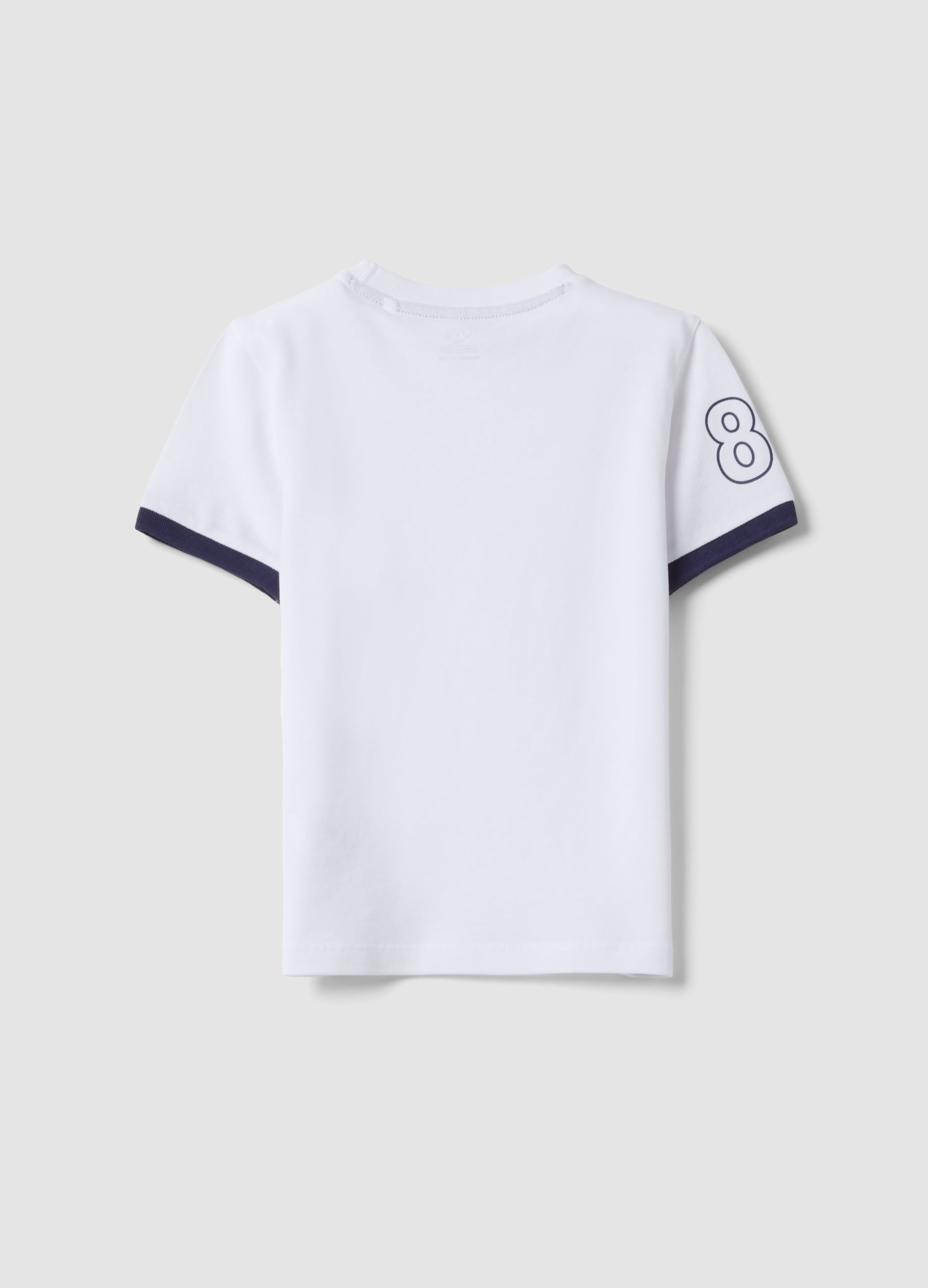 OVS Kids’ White Organic Cotton T-Shirt With Print