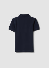 OVS Boys’ Blue Organic Cotton Polo Shirt, Regular Fit