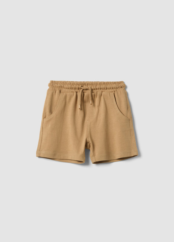 OVS Beige Pure Cotton Boys’ Shorts, Regular Fit