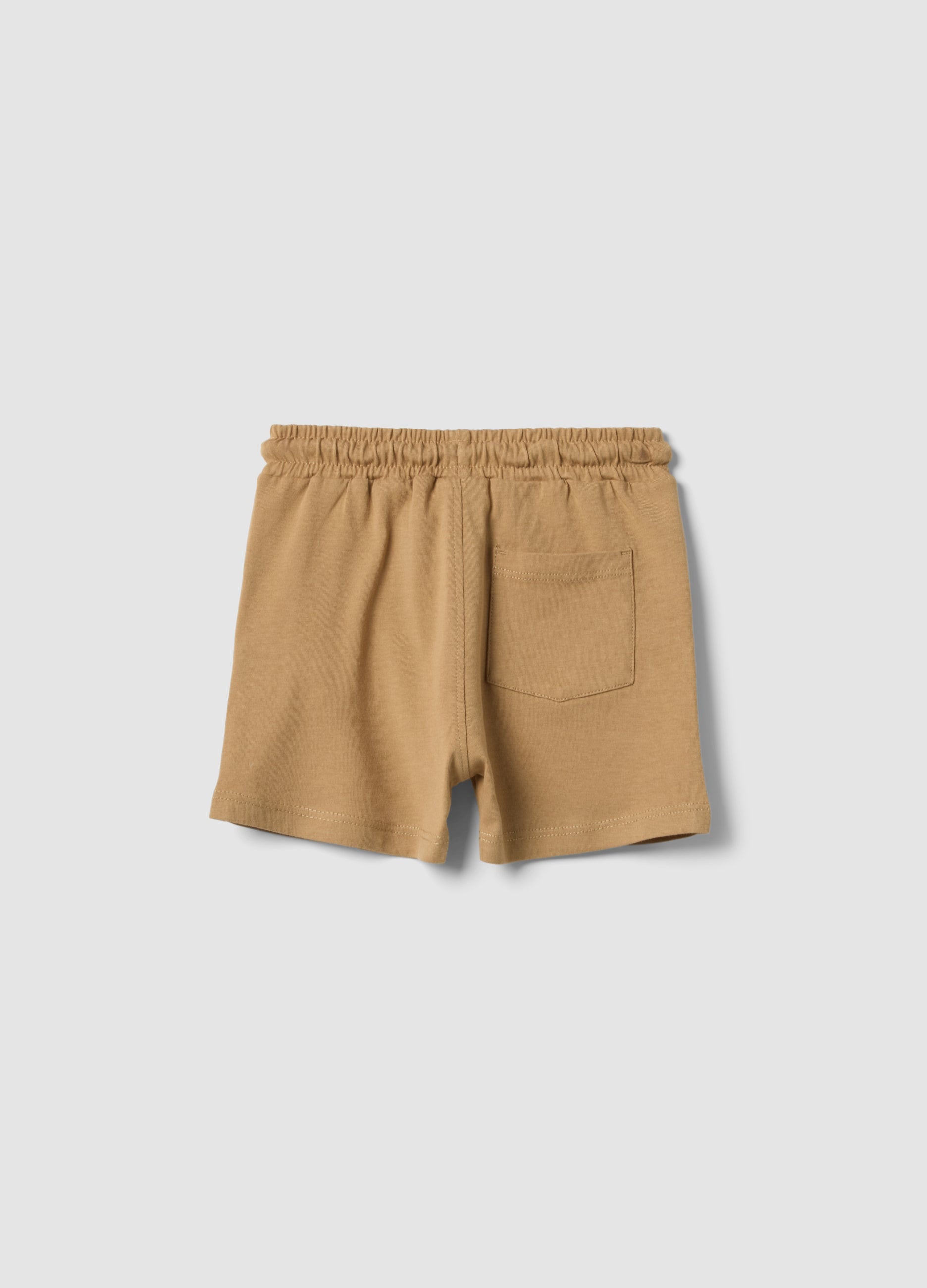 OVS Beige Pure Cotton Boys’ Shorts, Regular Fit